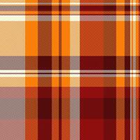 Vibrant autumnal plaid pattern in warm oranges and deep reds. Perfect for fallthemed designs, textiles, or website backgrounds. vector
