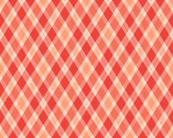 Vibrant diagonal plaid pattern in shades of red and peach. Perfect for adding a touch of warmth and texture to any design project, from website backgrounds to apparel prints. vector