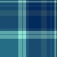 Marketing check pattern plaid, tissue texture textile fabric. Sea tartan background seamless in cyan and blue colors. vector