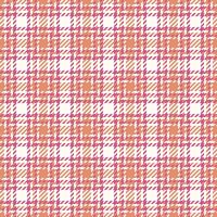 Dining room tartan texture seamless, crease textile check. Rag pattern plaid background fabric in ivory and pink colors. vector