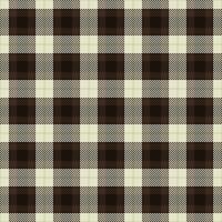 Crease texture fabric plaid, quilted pattern background. Path check textile tartan seamless in light and black colors. vector