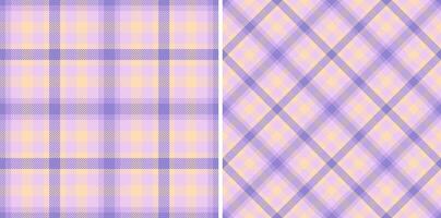 Pattern background of plaid textile tartan with a check seamless fabric texture. Set in favorite colors. Golf fashion essentials for the course. vector
