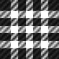 Striking black and white buffalo plaid pattern. Perfect for textile design, website backgrounds, or stylish packaging. This graphic displays a classic, timeless aesthetic with a modern, clean feel. vector