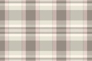 Elegant neutral plaid pattern in soft beige, pink, and taupe tones. Perfect for textile design, fashion, website backgrounds, or stationery. vector