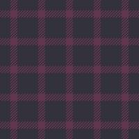 Upscale plaid textile, cut out tartan check pattern. Chic background fabric texture seamless in dark and pink colors. vector