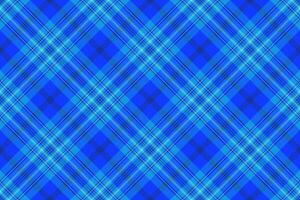 Vibrant blue plaid pattern. Perfect for textile design, website backgrounds, or fashion projects. This repeating texture offers a bold, modern feel, evoking energy and style. vector