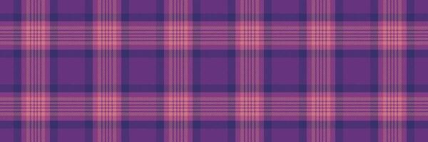 Suite background seamless, december check pattern texture. Mexico tartan textile plaid fabric in violet and pink colors. vector