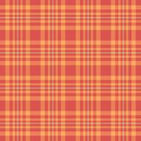 Warm, autumnal plaid pattern in coral and peach tones. Perfect for fallthemed designs, textiles, or website backgrounds. This seamless texture evokes feelings of warmth, comfort, and rustic charm. vector