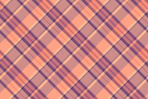 Multi pattern check textile, crease fabric background. Merry texture seamless tartan plaid in red and orange colors. vector