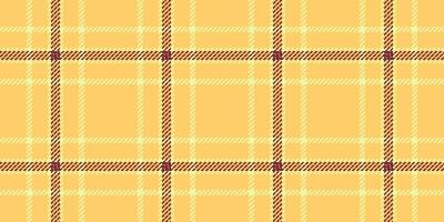 Strip texture textile background, other fabric seamless tartan. Pillow check plaid pattern in amber and lime colors. vector