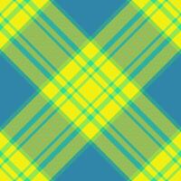 Close up pattern background seamless, napkin fabric tartan . Infant check plaid textile texture in bright and cyan colors. vector