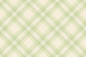 Elegant pastel green and cream plaid pattern. Perfect for textile design, wallpaper, or packaging. This subtle yet stylish design evokes feelings of tranquility and sophistication. vector