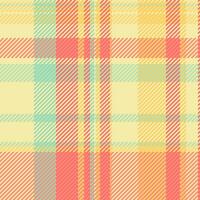 Pastel plaid pattern in soft peach, yellow, and mint green. Perfect for textile design, website backgrounds, or crafting projects. vector