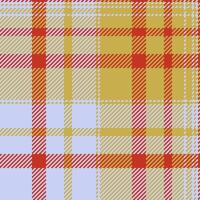 Vibrant, twotoned plaid pattern in red, gold, and white. Perfect for textile design, website backgrounds, or packaging. This cheerful, geometric texture evokes feelings of warmth and comfort. vector
