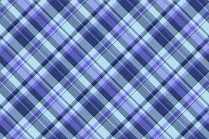 Elegant diagonal plaid pattern in calming blue and purple hues. Perfect for textile design, website backgrounds, or crafting projects. vector