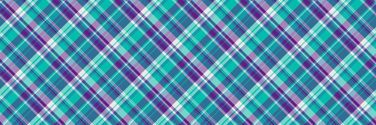 Canvas tartan textile, oktoberfest pattern fabric background. Genuine plaid check seamless texture in cyan and teal colors.