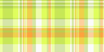 Vibrant pastel plaid pattern in lime green, yellow, and peach. Perfect for textile design, website backgrounds, or springthemed projects. vector