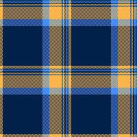 Pure plaid texture pattern, factory tartan check. Goose foot fabric background seamless textile in dark and amber colors. vector