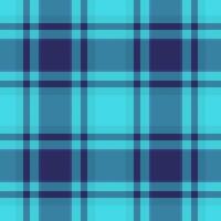 Paint fabric plaid check, flow seamless background tartan. Difficult pattern texture textile in cyan and blue colors. vector