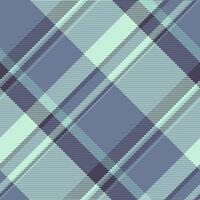 Stylish diagonal plaid pattern in soft blue and mint green. Perfect for textile design, website backgrounds, or fashion illustrations. vector
