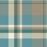 Mint textile pattern seamless, back to school background fabric . Table cloth texture plaid tartan check in cyan and pastel colors. vector