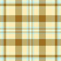 Elegant beige and brown plaid pattern. Perfect for textile design, website backgrounds, or fashion projects. This seamless texture evokes a sense of warmth and sophistication. vector