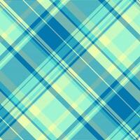 Vibrant diagonal plaid pattern in pastel blue and yellow tones. Perfect for textile design, website backgrounds, or fashion projects. vector