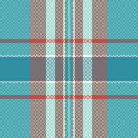 Awesome background fabric texture, production textile tartan plaid. Guy pattern check seamless in teal and cyan colors. vector