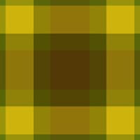 Spring texture check fabric, rug plaid seamless. Multicolor textile tartan pattern background in yellow and lime colors. vector