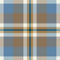 Stationary plaid tartan , fluffy textile seamless check. Mix pattern background texture fabric in pastel and amber colors. vector