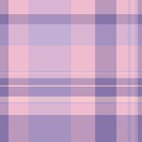 Soft pastel pink and purple plaid pattern. Elegant and versatile, ideal for backgrounds, textiles, and branding. Subtle texture evokes calmness and sophistication. vector