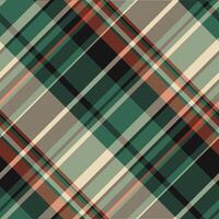 Elegant diagonal plaid pattern in muted greens, browns, and creams. Perfect for textile design, website backgrounds, or fashion illustrations. vector