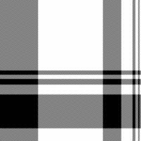 Shabby check pattern texture, shape fabric tartan plaid. Inspiration background seamless textile in white and black colors. vector