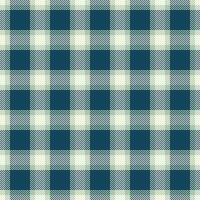 Dreamy texture textile seamless, fade pattern tartan check. Messy background plaid fabric in cyan and ash gray colors. vector