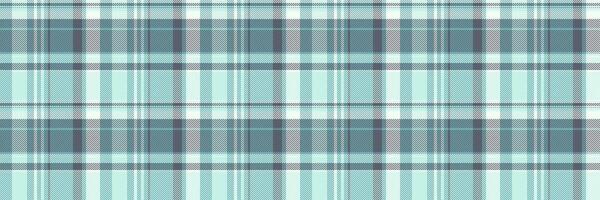 Single seamless texture fabric, editable tartan background pattern. Cultural check plaid textile in cyan and light colors. vector