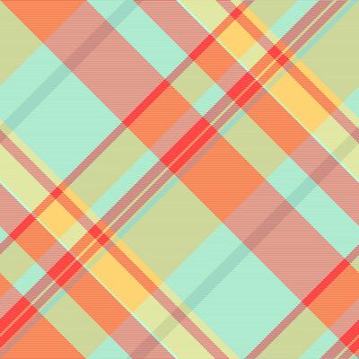 Girl fabric tartan, tailor pattern background check. Bedding texture plaid seamless textile in light and red colors.