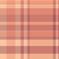 Subtle peach and dusty rose plaid pattern. Perfect for textile design, website backgrounds, or fashion illustrations. Elegant, muted tones create a calming, sophisticated aesthetic. vector