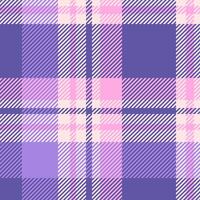 Wedding texture check tartan, misty rose fabric pattern seamless. Repeating textile plaid background in indigo and misty rose colors. vector