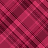Micro texture textile plaid, countryside background fabric. Basic check pattern seamless tartan in red and temptation colors. vector
