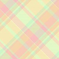 Tribal tartan pattern texture, refresh fabric seamless background. Anniversary plaid check textile in light color. vector