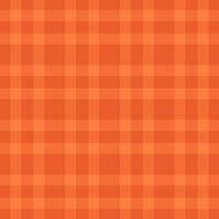 Festive tartan check, checker plaid textile background. Independence day texture fabric pattern seamless in orange color. vector