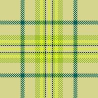 2024 texture plaid fabric, throw tartan check. Interior background seamless textile pattern in yellow and lime colors. vector