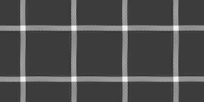 Quilted textile seamless background, vivid texture tartan fabric. Bed check plaid pattern in grey and white colors. vector