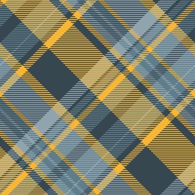Golf pattern fabric, purchase texture seamless background. Heritage tartan textile plaid check in cyan and amber colors.