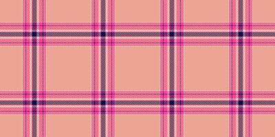 Elegant peach and pink plaid pattern, perfect for textile design, fashion, and website backgrounds. vector