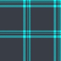 Stylish teal and charcoal plaid pattern. Perfect for textile designs, website backgrounds, or modern branding. The bold color contrast creates a vibrant yet sophisticated aesthetic. vector