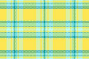 Repeatable patterns tartan background plaid, handkerchief textile seamless . Sketch pattern fabric check texture in cyan and yellow colors. vector