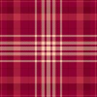 Elegant crimson and cream plaid pattern. Perfect for textile design, wallpaper, or autumnal projects. This classic, seamless texture evokes warmth and sophistication. vector