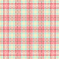 Cool plaid seamless check, tissue fabric texture. Holiday tartan background pattern textile in red and bisque colors. vector