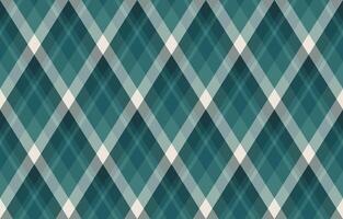 Elegant teal and cream diamond plaid pattern. Perfect for textile design, website backgrounds, or stylish branding. vector